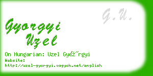 gyorgyi uzel business card